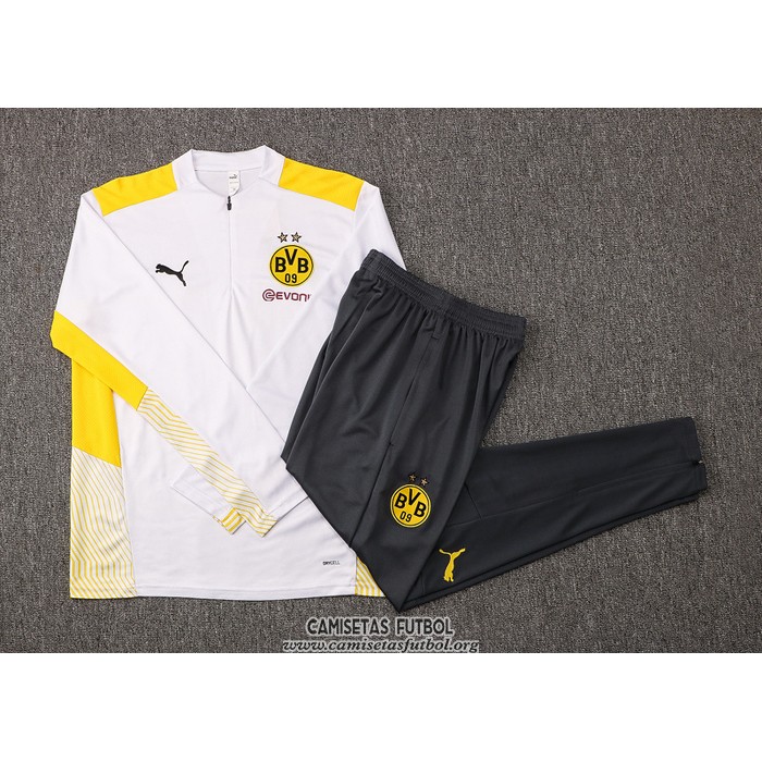 Chandal de Sudadera del Borussia Dortmund 2021/2022 Blanco